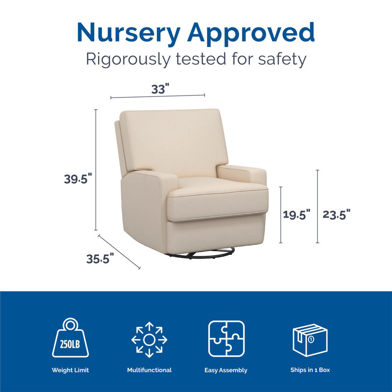 Mack & Milo™ Abingdon Upholstered Swivel Reclining Glider & Reviews